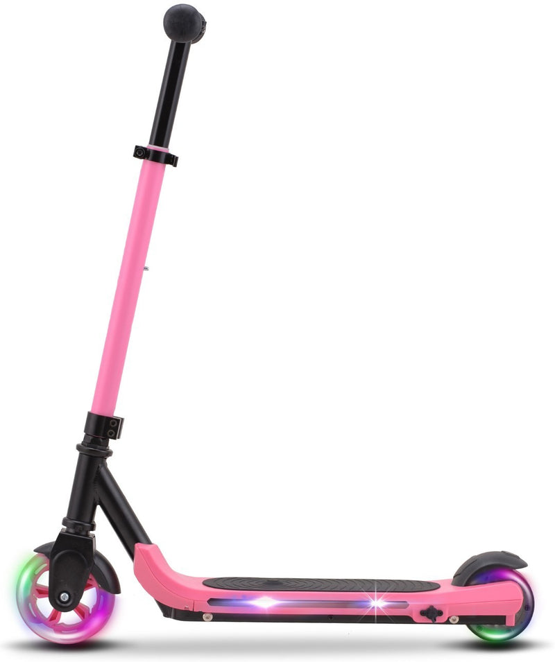 EL-Løbehjul pink med LED lys - 21.6V - MCU-Sport
