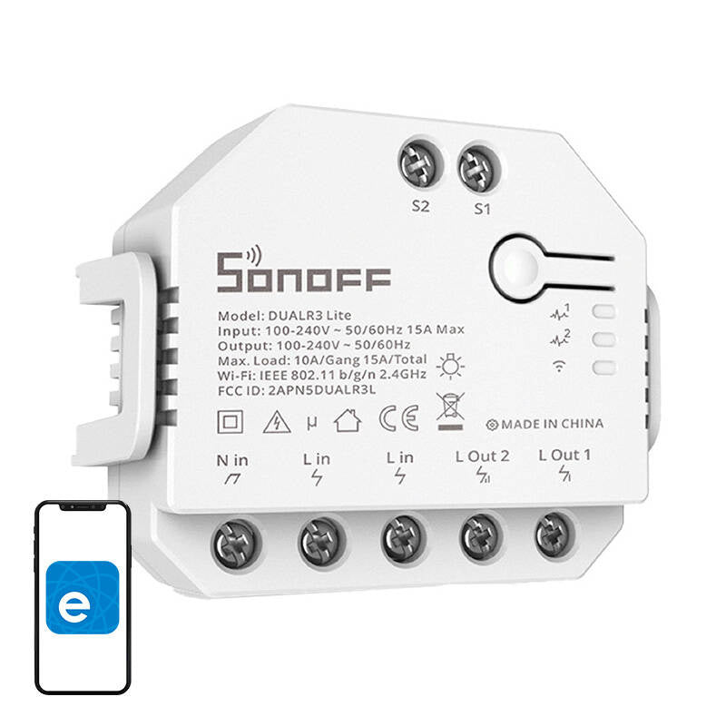 Sonoff Dual R3 Lite smart WiFi-kontakt