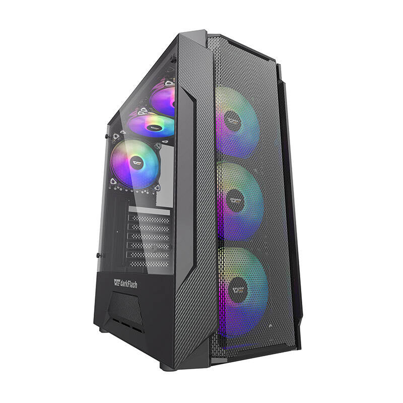 Darkflash LEO computerkabinet (sort)