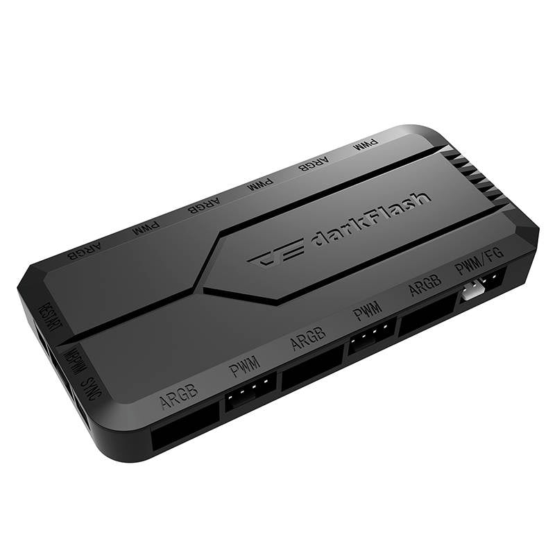 Darkflash RC2 RGB PWM styreboks til computerblæsere (sort)