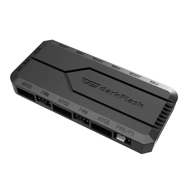 Darkflash RC2 RGB PWM styreboks til computerblæsere (sort)