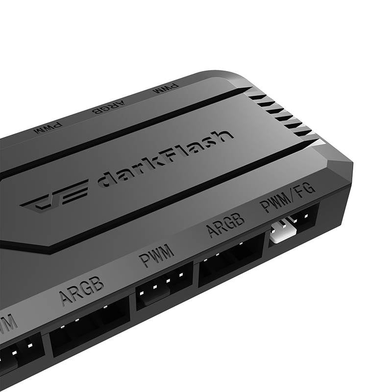 Darkflash RC2 RGB PWM styreboks til computerblæsere (sort)