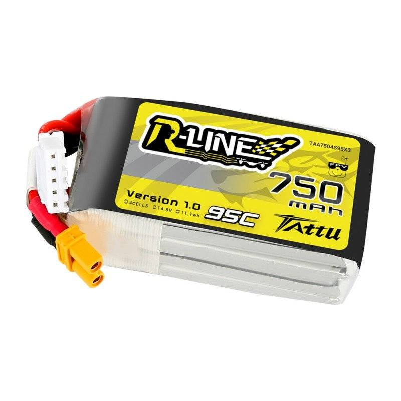Tattu R-Line batteri 750mAh 14.8V 95C 4S1P JST-XHR
