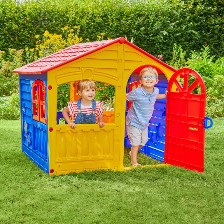 House of Fun - Multifarvet - Plast Legehus