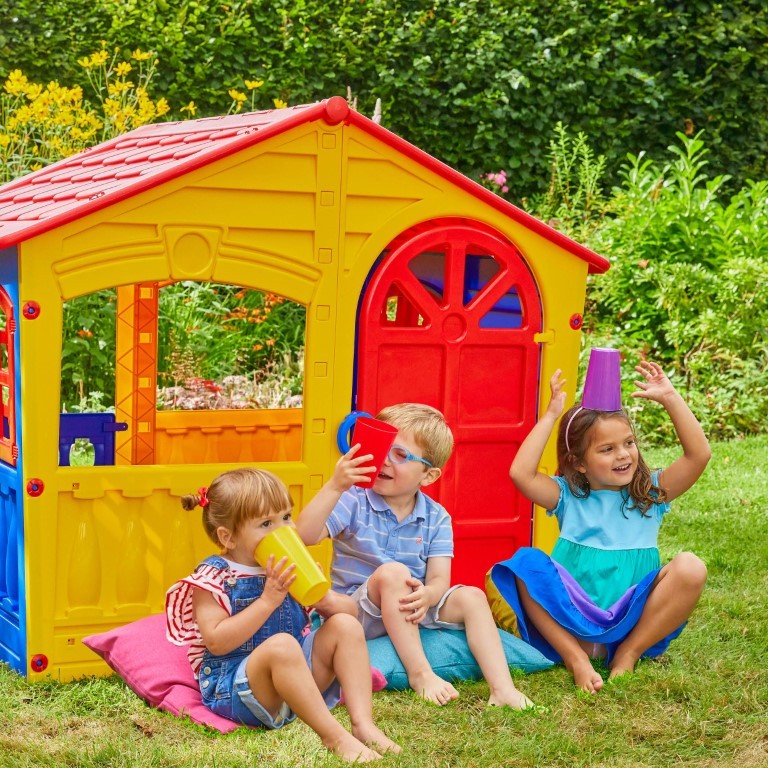 House of Fun - Multifarvet - Plast Legehus