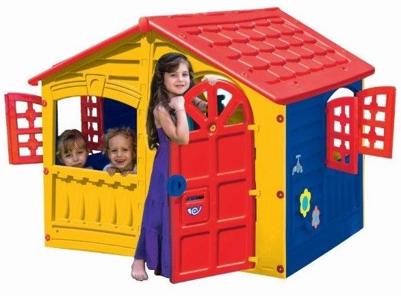 House of Fun - Multifarvet - Plast Legehus