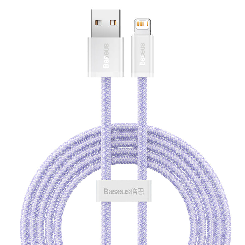 Baseus Dynamic kabel USB til Lightning, 2.4A, 2m (lilla)