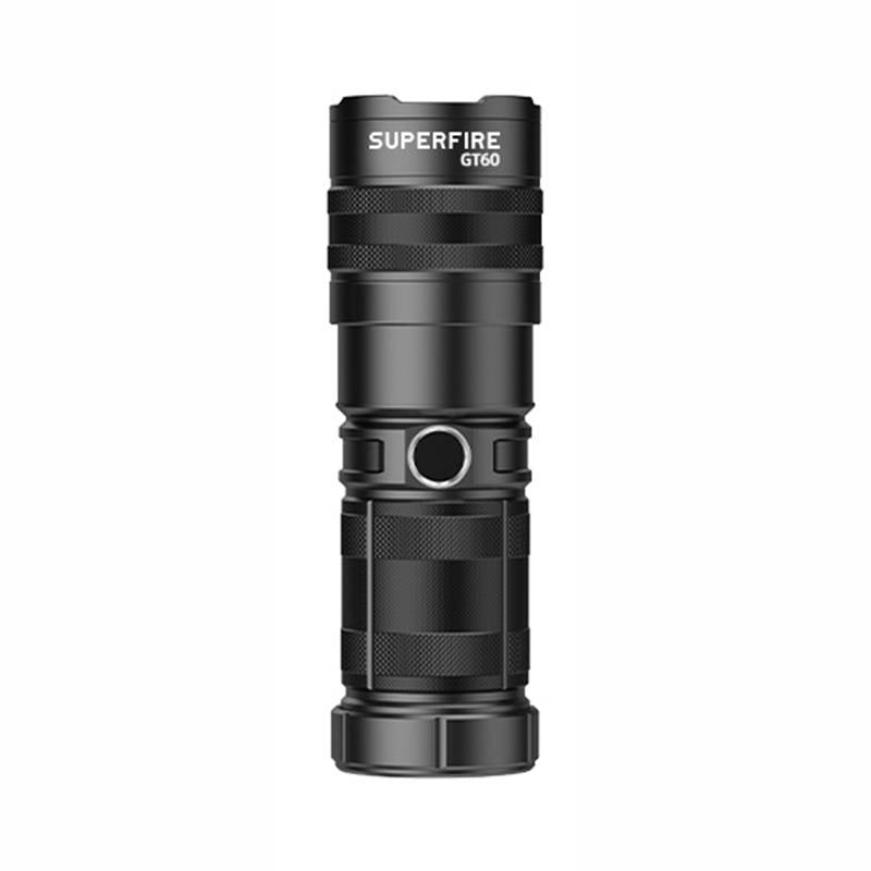 Superfire GT60 lommelygte, 2600 lm, 2 tilstande, USB-C