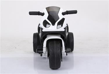BMW S1000 RR motorcykel 6V med lædersæde - Sort