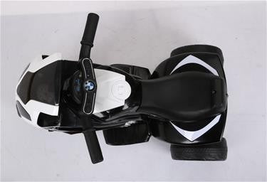 BMW S1000 RR motorcykel 6V med lædersæde - Sort