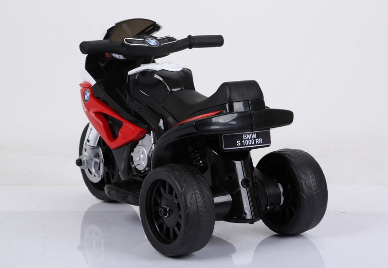 BMW S1000 motorcykel 6V med lædersæde - Rød