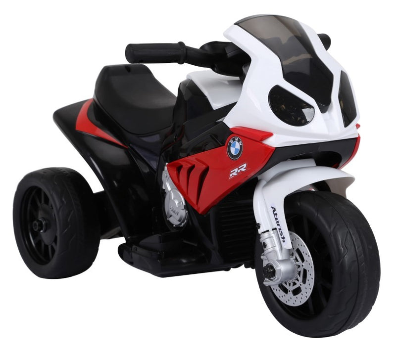 BMW S1000 motorcykel 6V med lædersæde - Rød