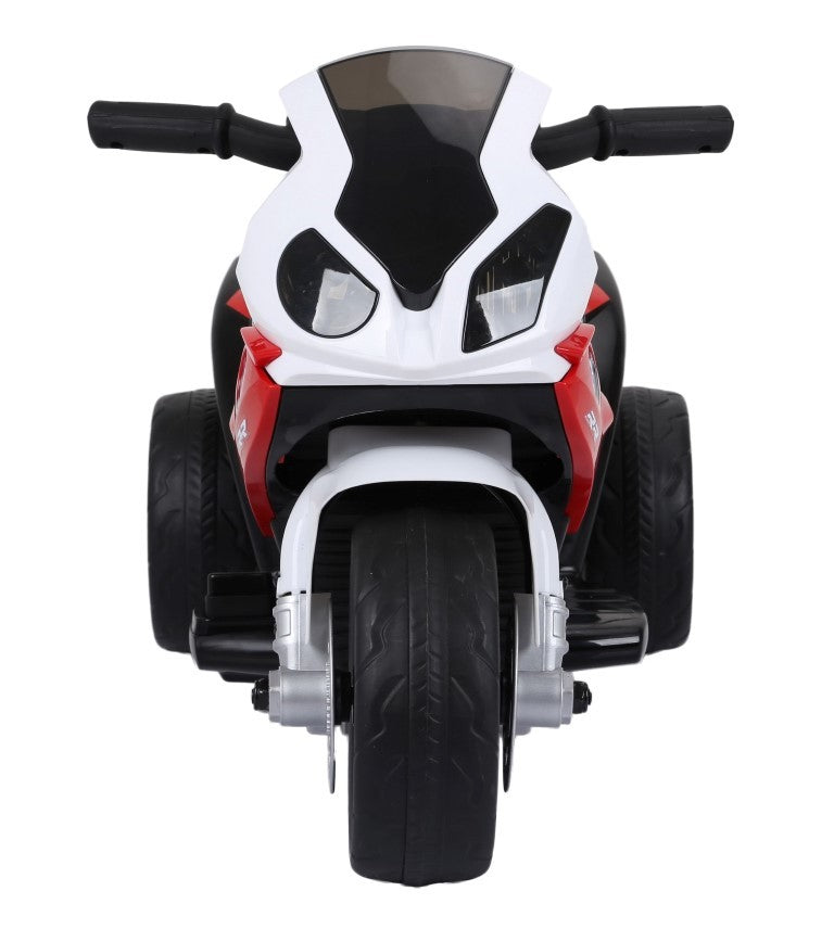BMW S1000 motorcykel 6V med lædersæde - Rød