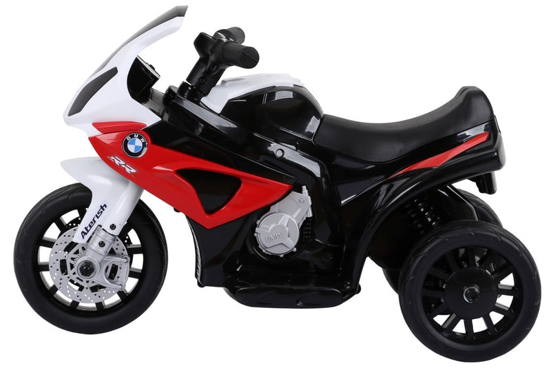 BMW S1000 motorcykel 6V med lædersæde - Rød