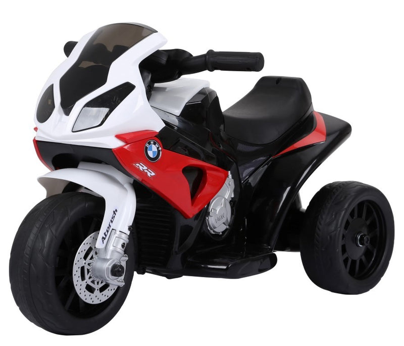 BMW S1000 motorcykel 6V med lædersæde - Rød