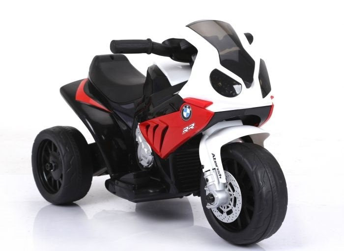 BMW S1000 motorcykel 6V med lædersæde - Rød