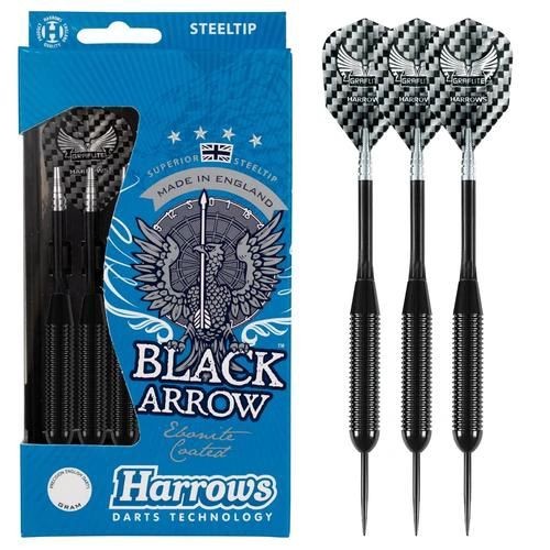 Dartpile Black Arrow – 22 g Steeltip, 3 stk. inkl. etui