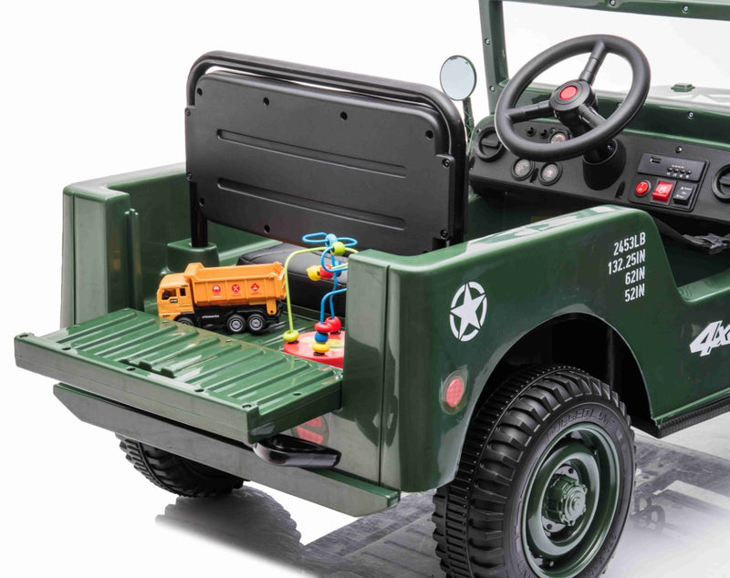 Army Classic Adventure m/4x12V Motor - Grøn