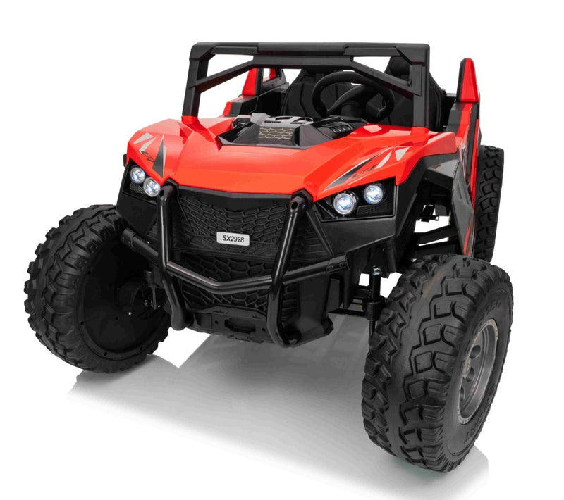 Beach Buggy XL Elbil til 2 børn – 4x24V motor, gummihjul og fjernbetjening
