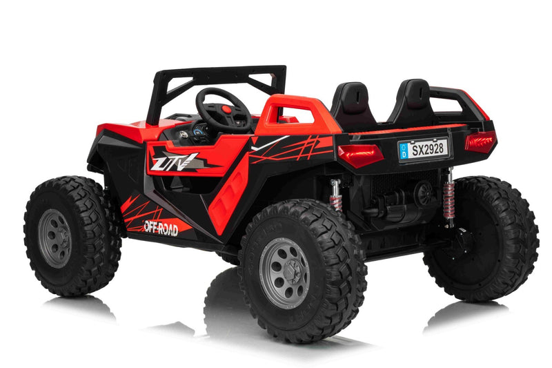 Beach Buggy XL Elbil til 2 børn – 4x24V motor, gummihjul og fjernbetjening