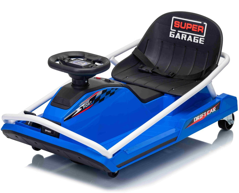 EL Super Garage Drift Car 22,2V til børn – Blå