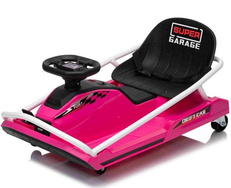 EL Super Garage Drift Car 22,2V til børn – Pink