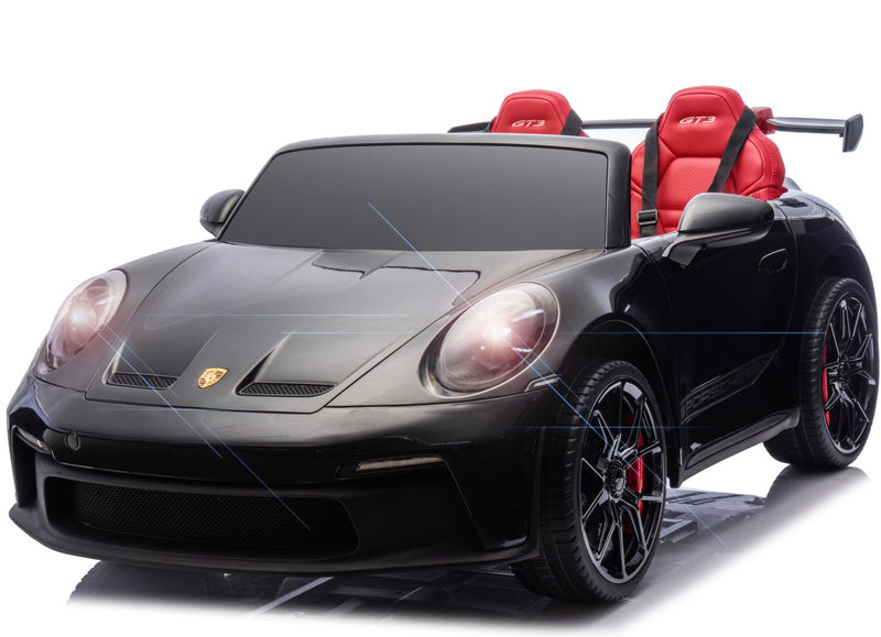 Porsche 911 GT3 Elbil til børn 21,6V – Sort – 4x200W motor