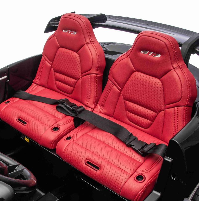 Porsche 911 GT3 Elbil til børn 21,6V – Sort – 4x200W motor