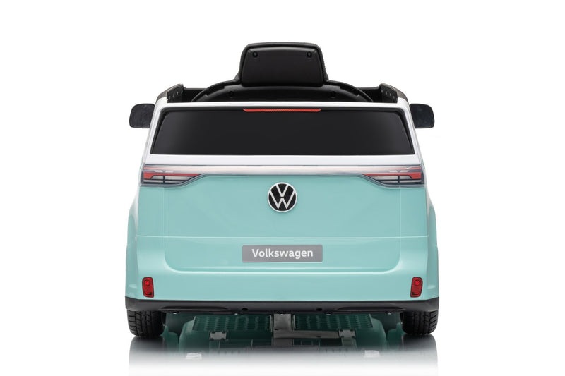 VW ID Buzz Elbil Til børn 22,2V m/Gummihjul, Lædersæde 2.4G