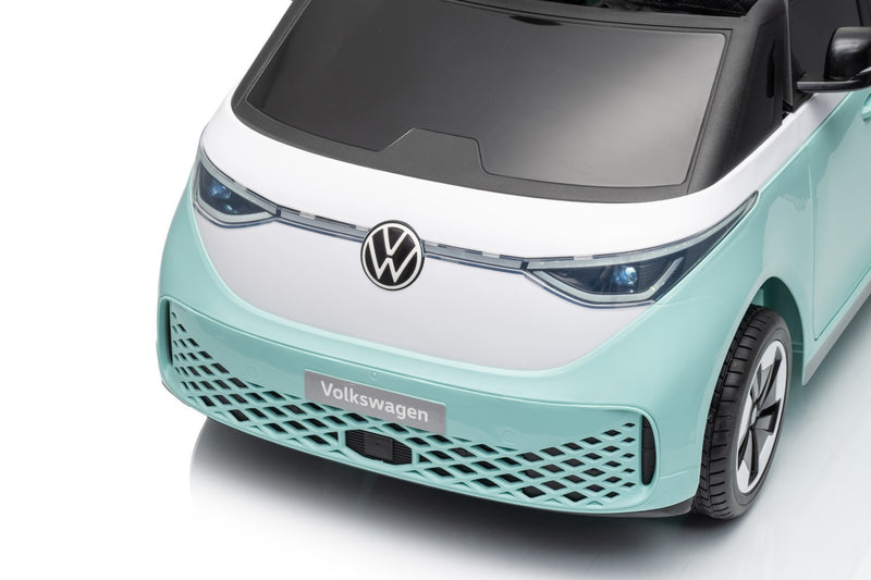 VW ID Buzz Elbil Til børn 22,2V m/Gummihjul, Lædersæde 2.4G