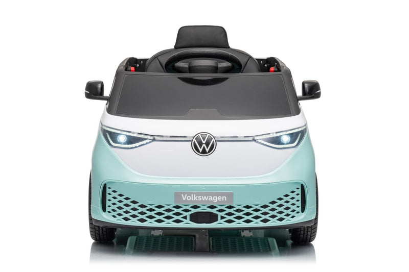 VW ID Buzz Elbil Til børn 22,2V m/Gummihjul, Lædersæde 2.4G