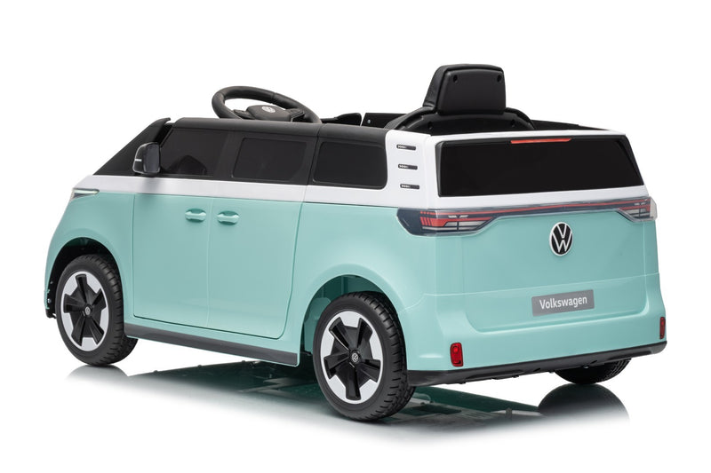 VW ID Buzz Elbil Til børn 22,2V m/Gummihjul, Lædersæde 2.4G