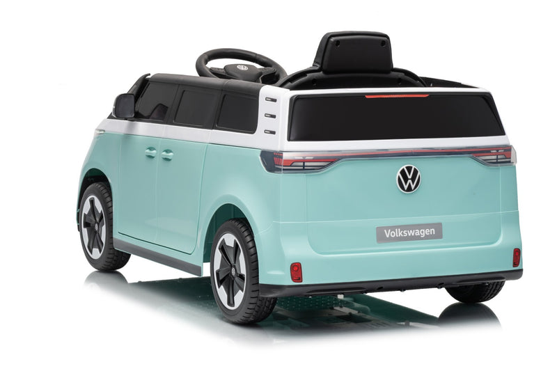 VW ID Buzz Elbil Til børn 22,2V m/Gummihjul, Lædersæde 2.4G
