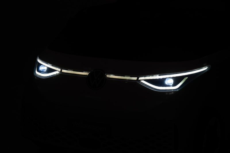 VW ID Buzz Elbil Til børn 22,2V m/Gummihjul, Lædersæde 2.4G