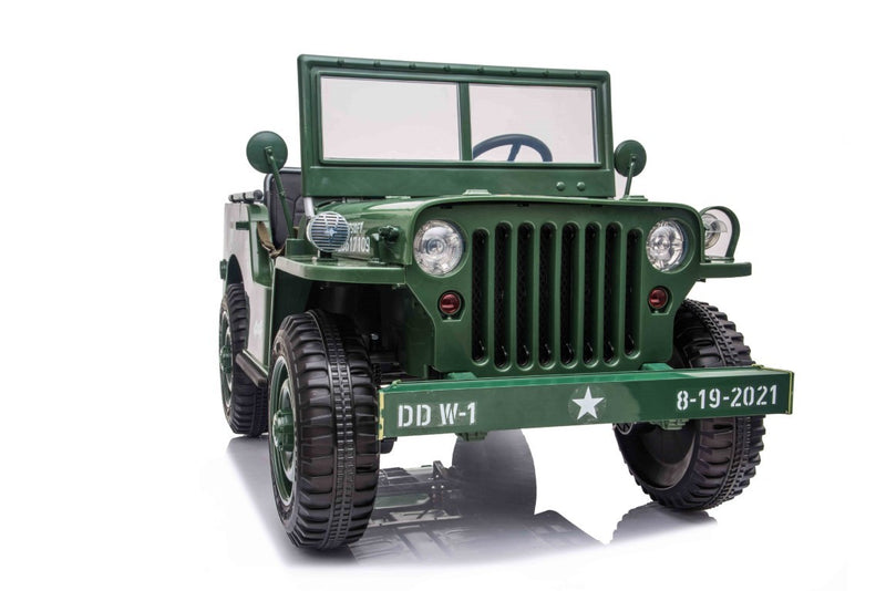 Army Classic Adventure XXL m/3 sæder + 4x24V Motor + Gummihjul