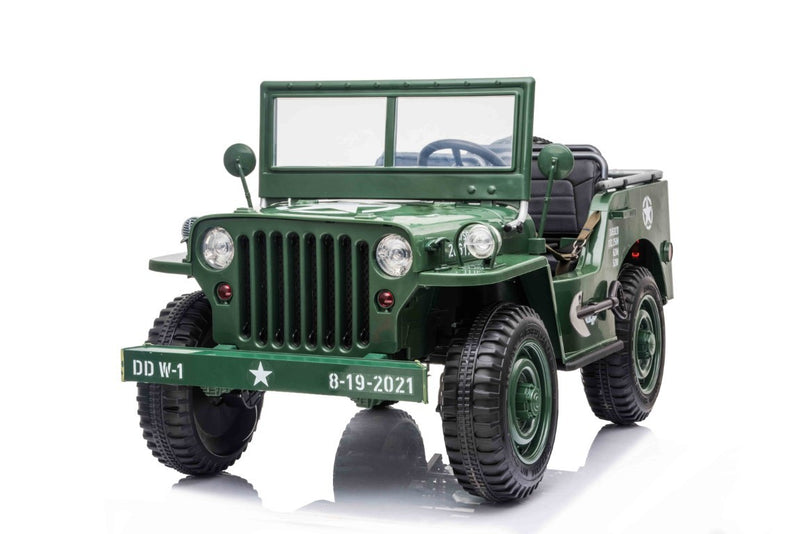 Army Classic Adventure XXL m/3 sæder + 4x24V Motor + Gummihjul
