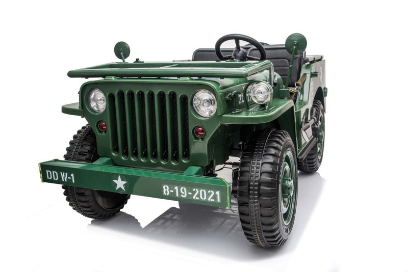 Army Classic Adventure XXL m/3 sæder + 4x24V Motor + Gummihjul