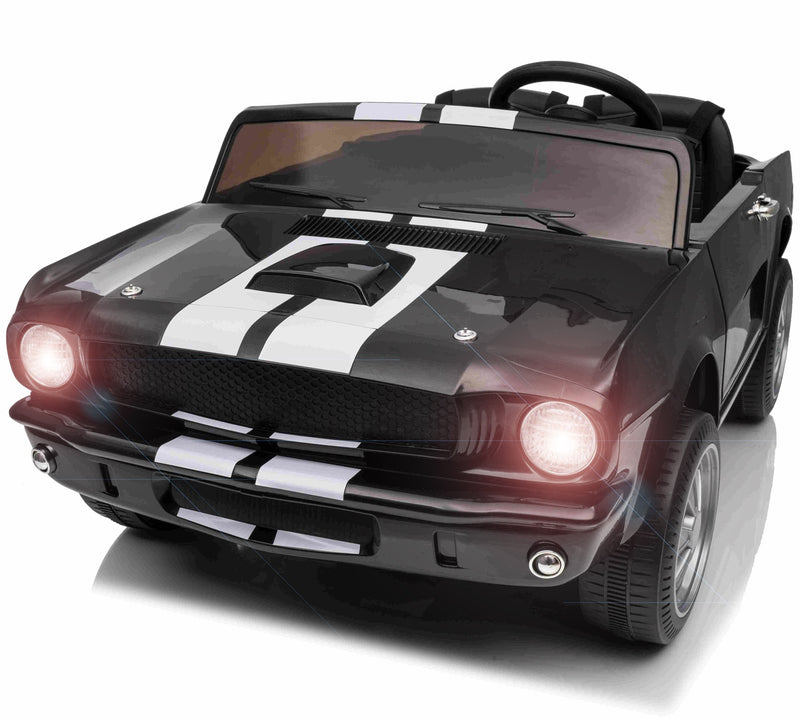 Ford Mustang Shelby GT350 Elbil Til børn 21,6V m/Lædersæde, Gummihjul