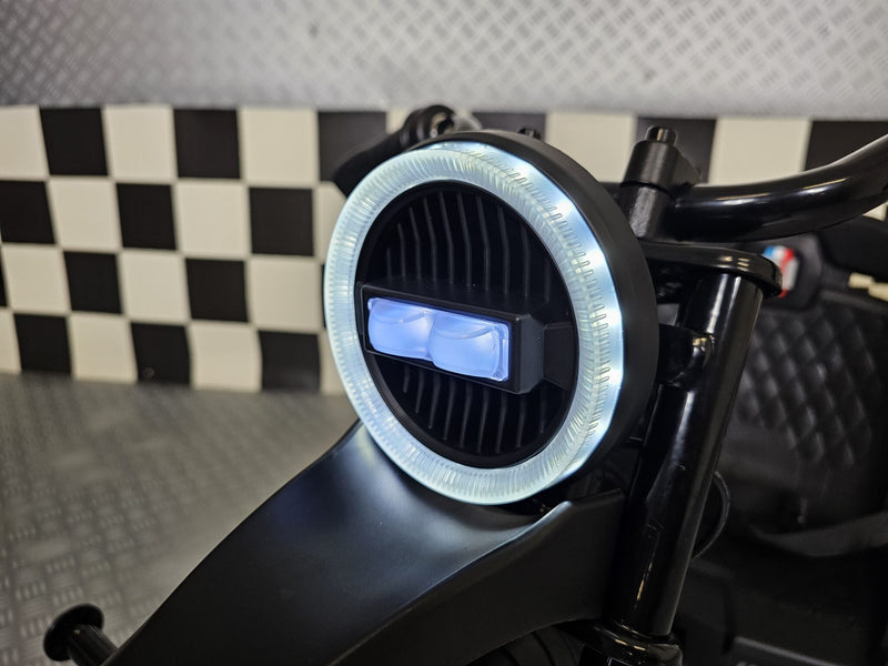 Elektrisk trehjulet motorcykel 24V til børn – sort