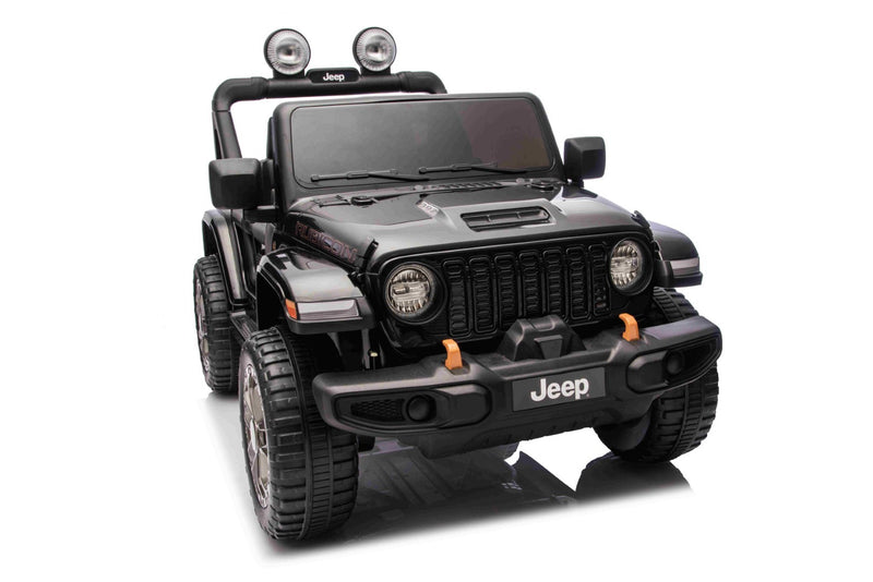 Jeep Wrangler Rubicon Elbil Til børn 21,6V m/Lædersæde, Gummihjul
