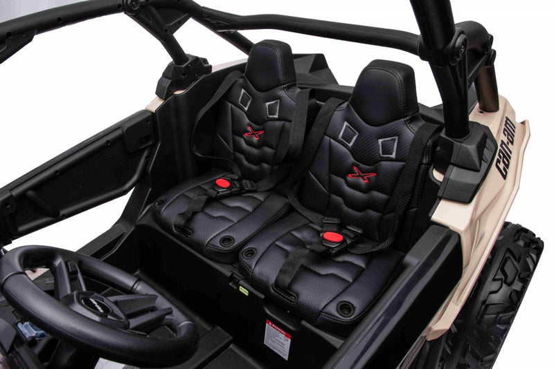 Can-Am Maverick UTV til 2 Børn m/Lithium + 4x24V Motorer + Gummihjul