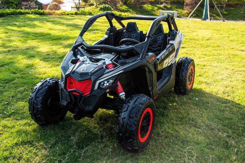 Can-Am Maverick UTV til 2 Børn m/Lithium + 4x24V Motorer + Gummihjul