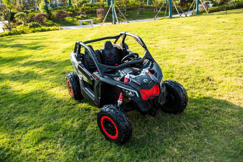 Can-Am Maverick UTV til 2 Børn m/Lithium + 4x24V Motorer + Gummihjul