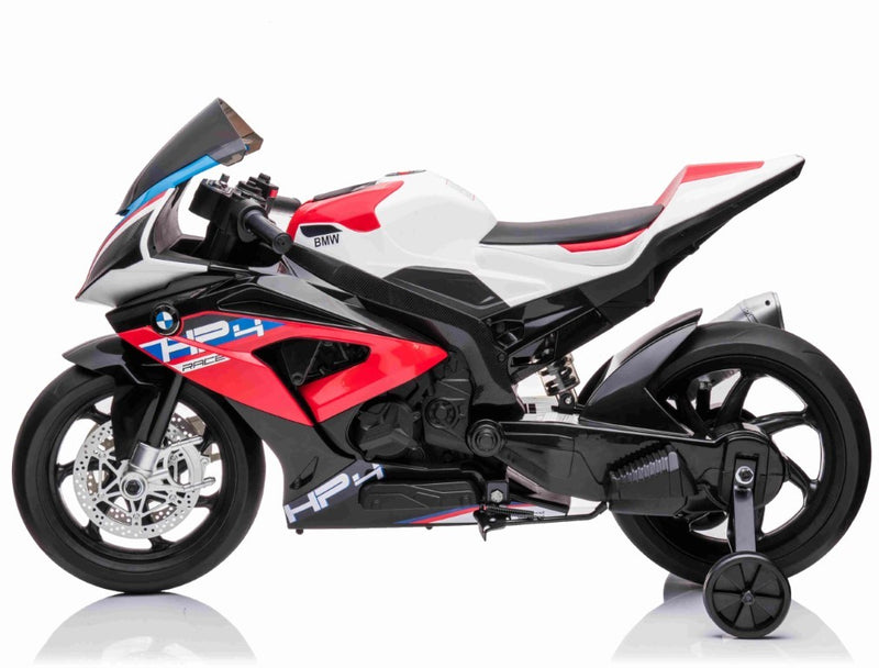 BMW HP4 EL Motorcykel XL til børn 12V Lithium, Rød