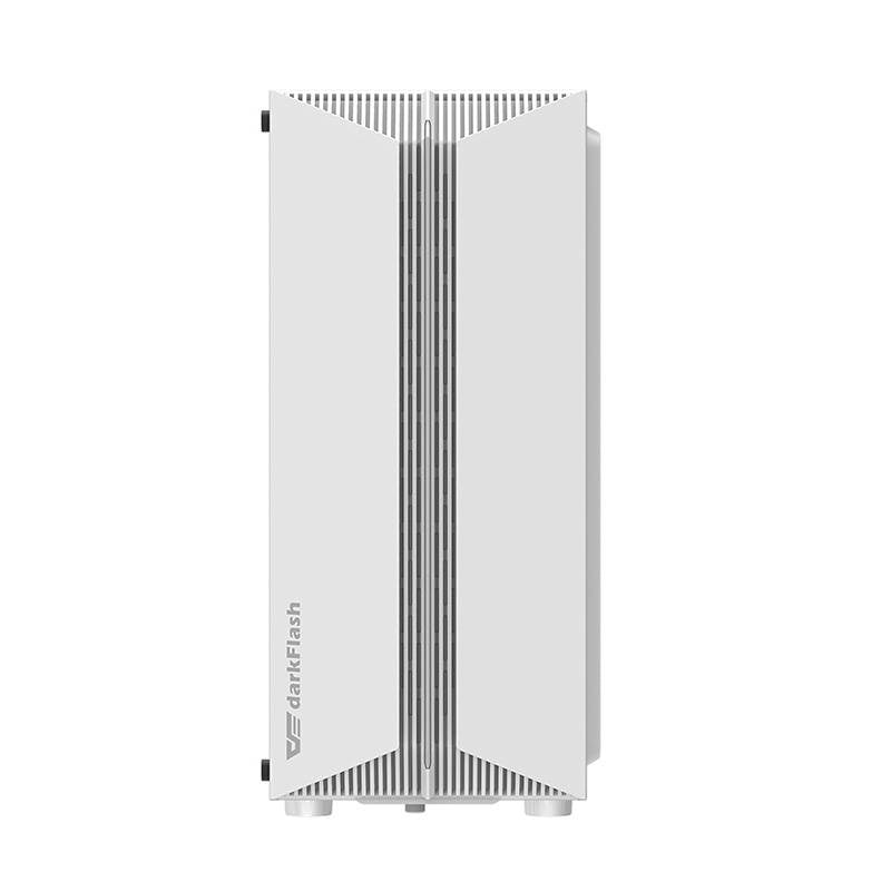 Darkflash DK151 LED-computerkabinet (hvid) + 3 RGB-blæsere