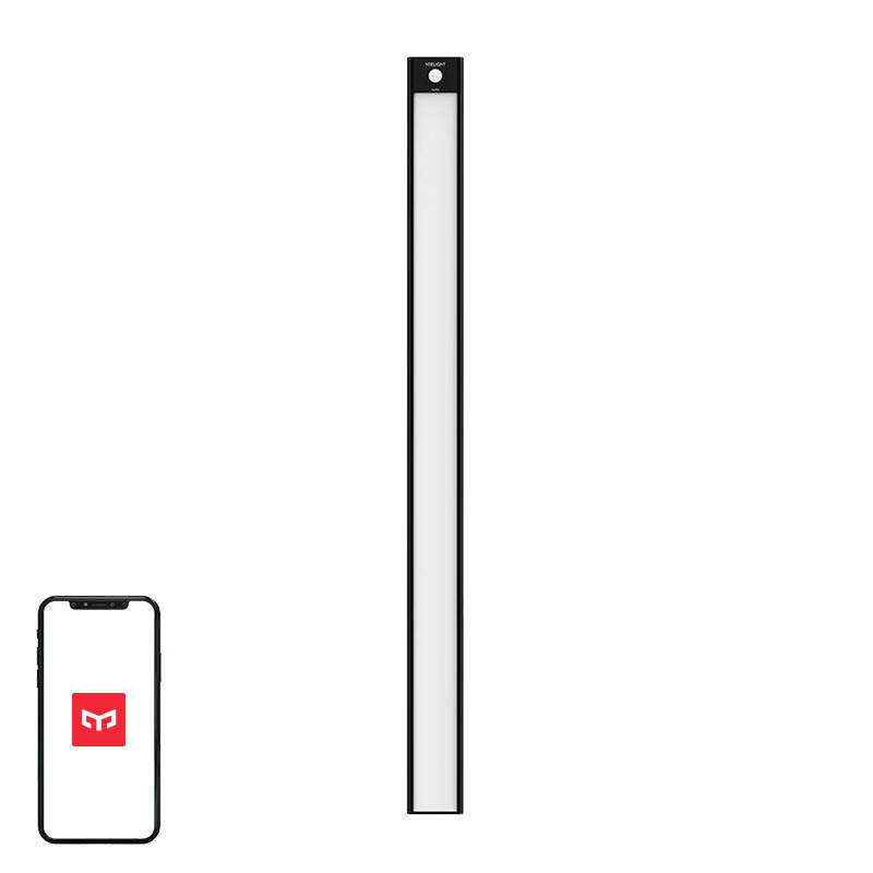 Yeelight skabslampe med sensor 60cm, sort 4000 K
