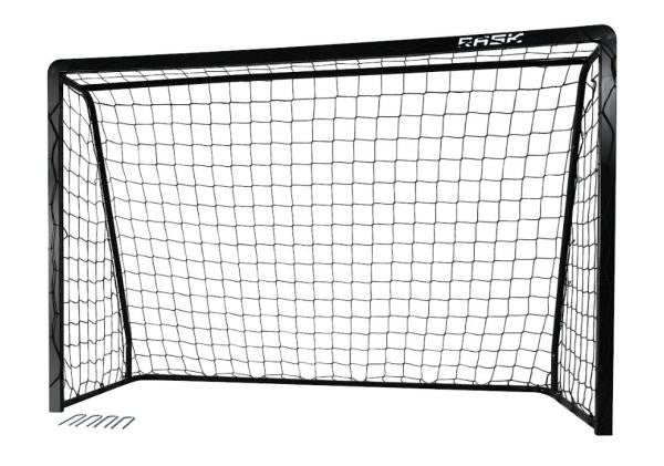 RASK Fodboldmål 240 x 160 cm sort stål med dobbelt overlægger