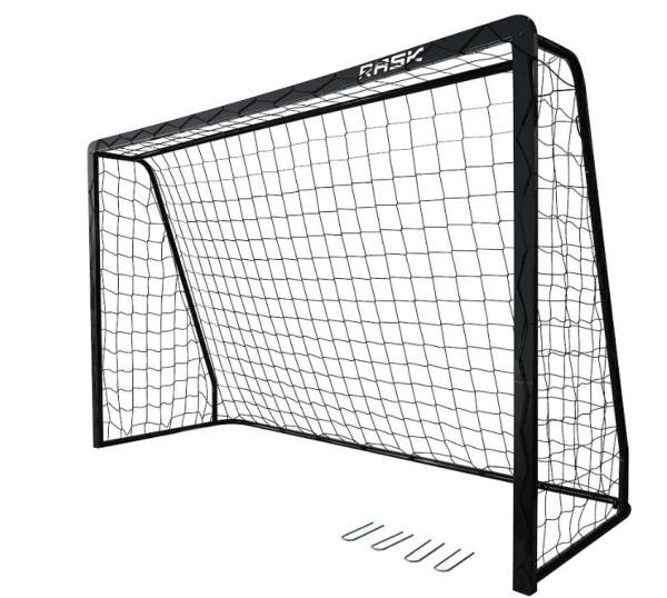 RASK Fodboldmål 300 x 200 cm sort stål med dobbelt overlægger