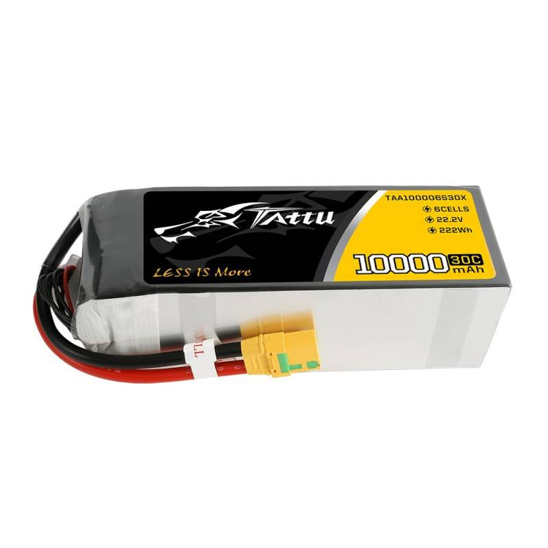 Tattu batteri 10000mAh 22.2V 30C 6S1P XT90 anti-gnist-stik