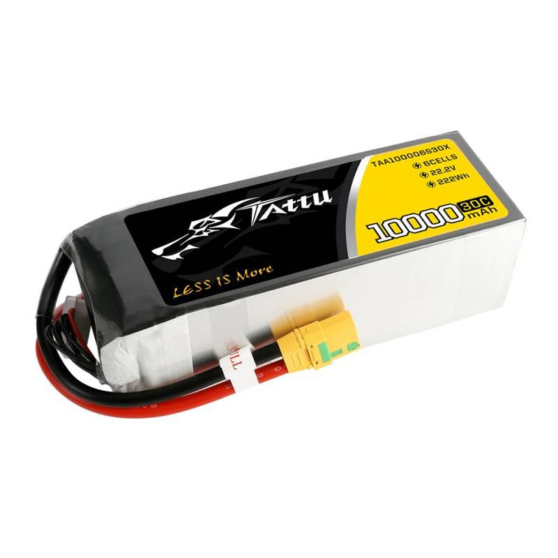 Tattu batteri 10000mAh 22.2V 30C 6S1P XT90 anti-gnist-stik